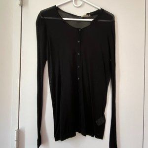 Helmut Lang Button-Up Blouse, Lightweight Cotton